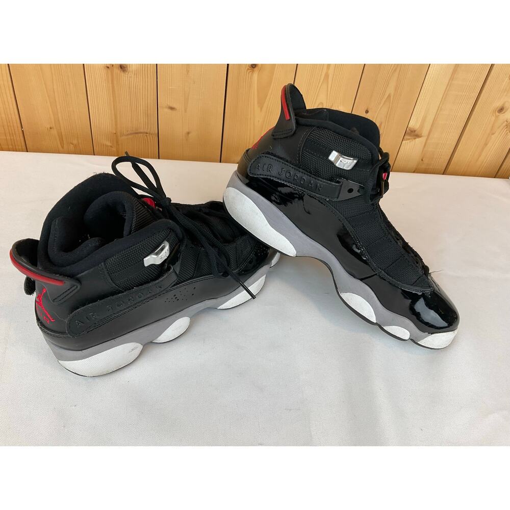 Nike 6 Ring Jordan Youth Shoes Red/Black/White, Size 6.5Y